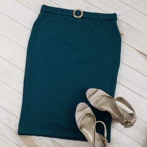 Lg Green Pencil Skirt. $10.